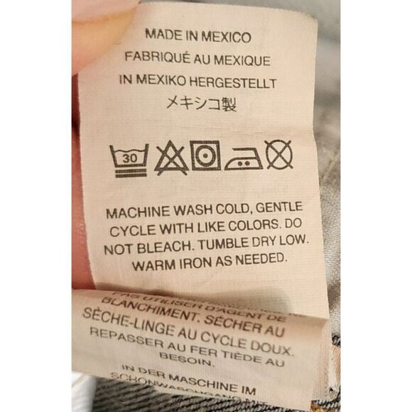 Madewell High Rise Skinny Distressed Frayed Hem Jeans Womens Size 10 Blue - Picture 10 of 10